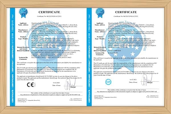 氣象站CE、ROHS